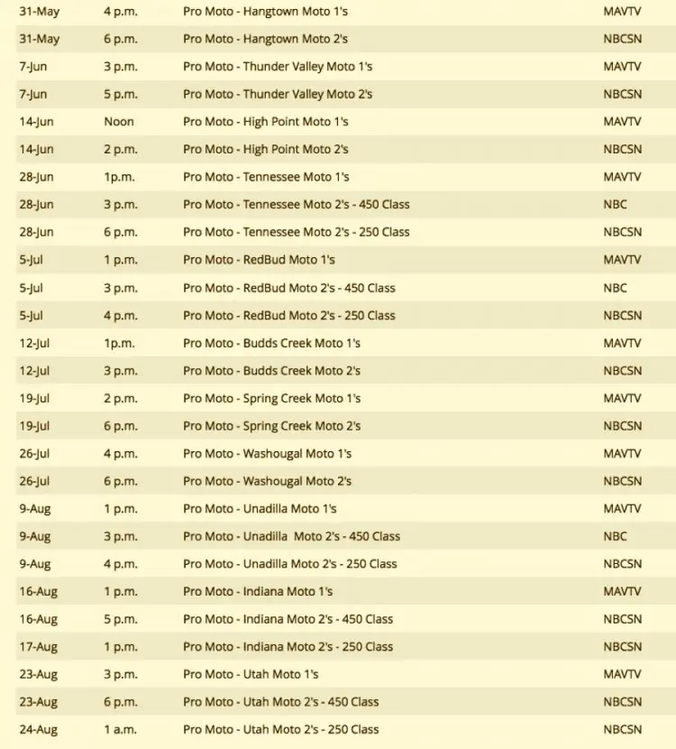 TVschedule2014