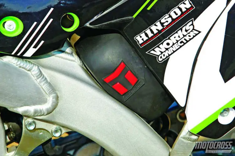 Moto Tassinari, a leader in two-stroke performance products, has broken into the four-stroke world with its Air4orce  tunable air boot. It is an ingenious idea that many of the factory race teams are using. We noticed an improvement in throttle response. 