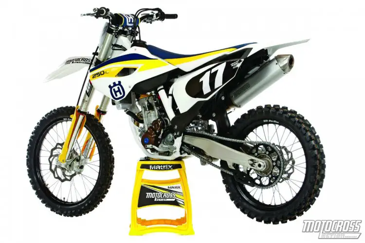 Updates: The biggest improvement to the 2015 Husqvarna line-up is the 4CS forks. Although based on the KTM 250SXF, the Husky FC250 has a completely different feel.