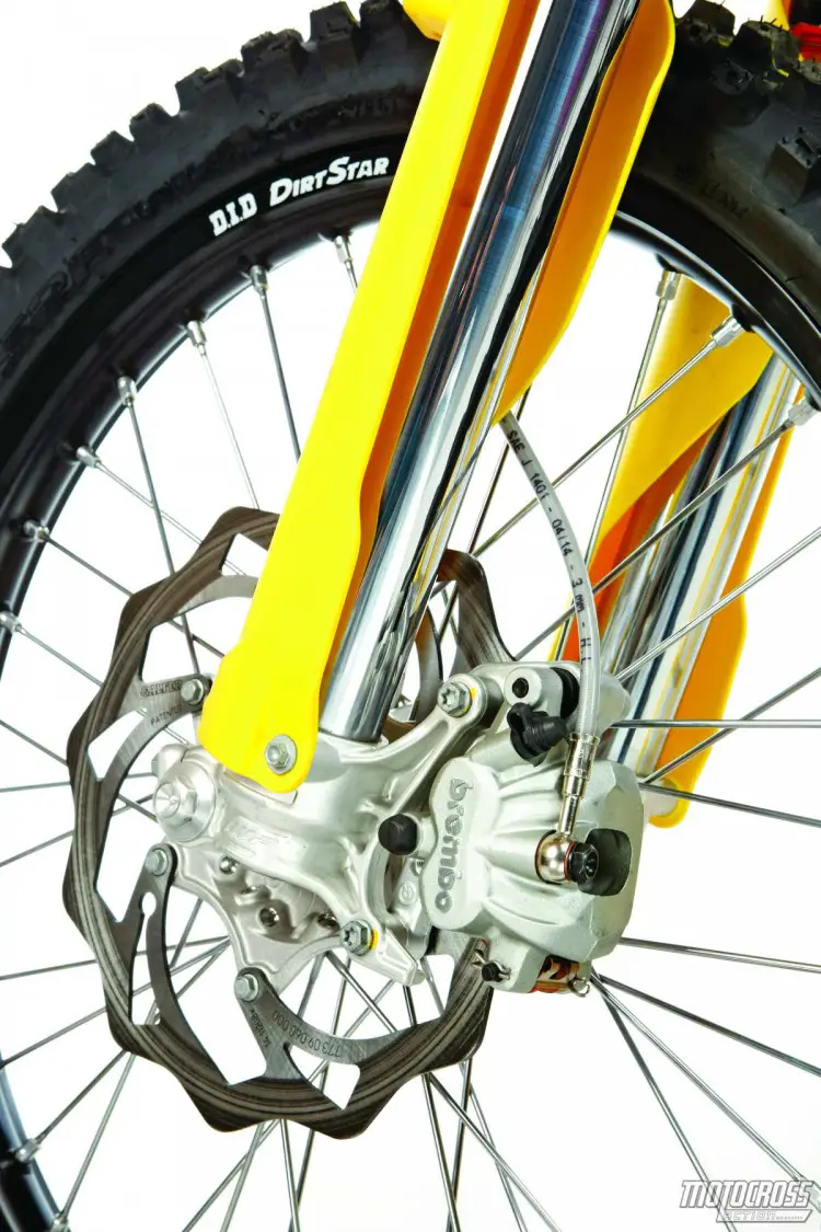 There’s no better stock front brake setup than what’s found on the KTM and Husqvarna motocross line-up. 