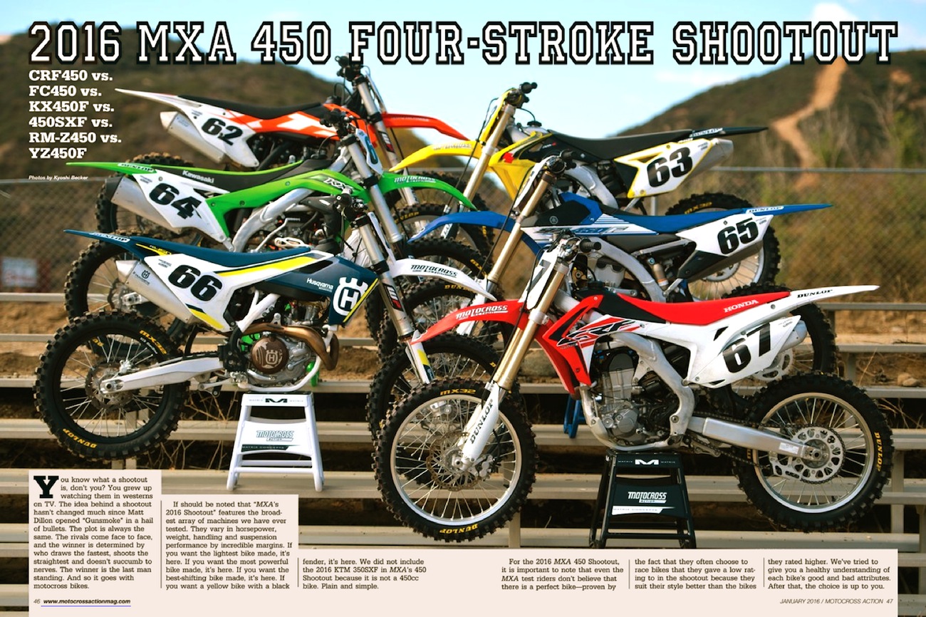 MXA RACE TEST: GRAND PRIX RACING NO YAMAHA YZ450FX & HONDA