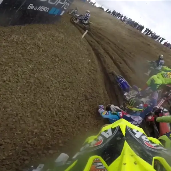 Tony Cairoli hits Romain Febvre