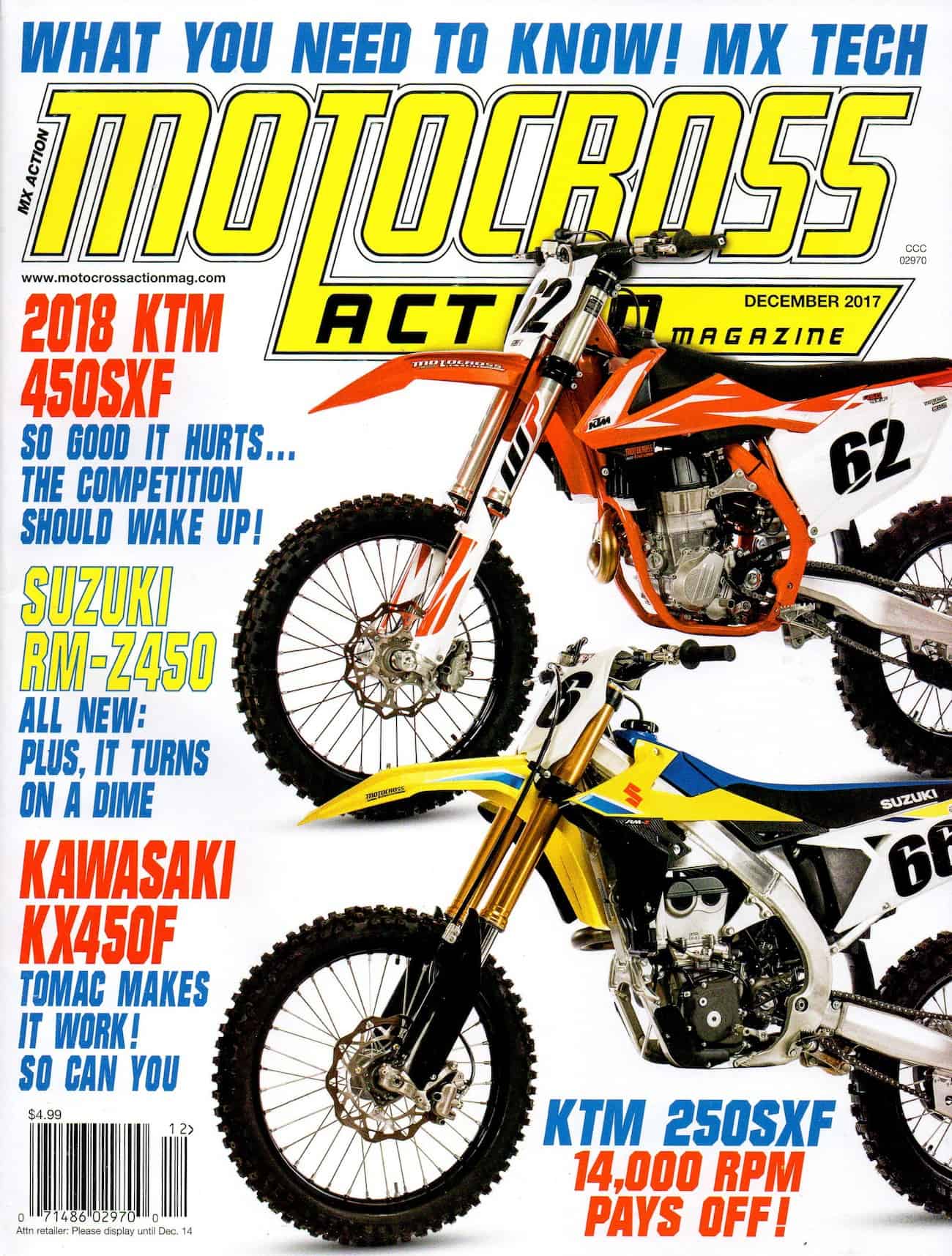 MXA MOTOCROSS GARA TEST: 2018 KTM 250SXF - Motocross Action Magazine