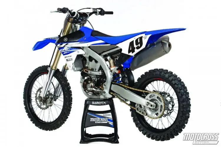 Math equation: The real potential of Yamaha’s  centralization of mass theories will not be fulfilled until the YZ450F loses some weight and bulk.