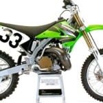 2004 Kawasaki KX250 zijaanzicht