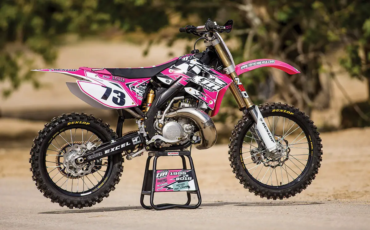 pink motocross bike