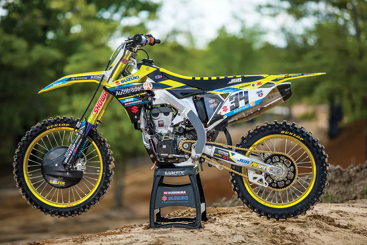 MXA RETRO TEST WIR FAHREN WESTON PEICKS 2018 JGR AUTOTRADER SUZUKI RM Z450 Motocross Action Magazine