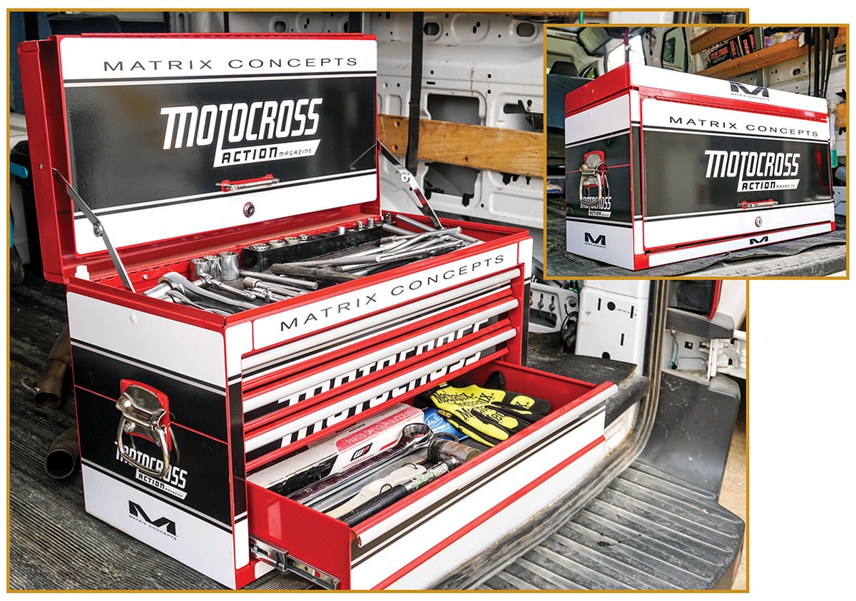 Motocross shop tool box