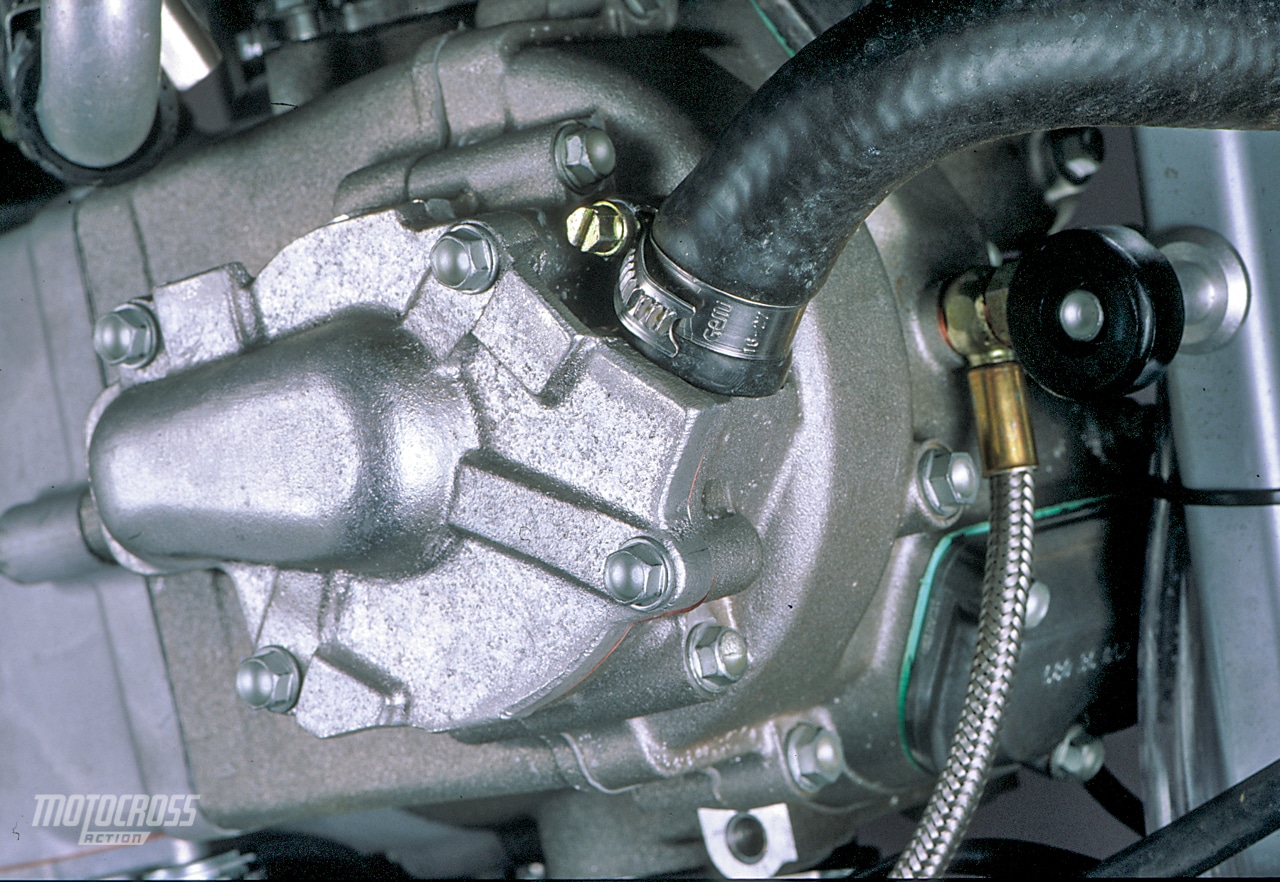 2000 KTM 520SX sistema de lubricación de bomba de aceite dual