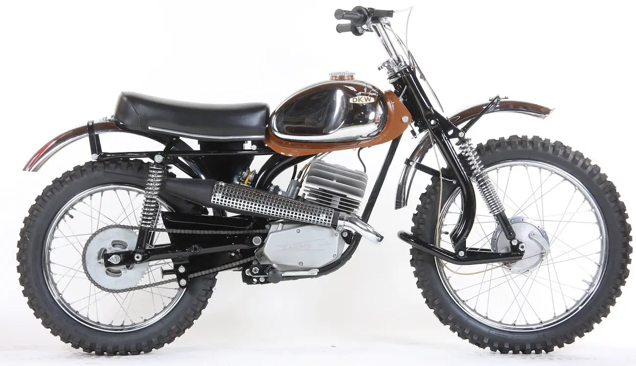 CLASSIC MOTOCROSS IRON 1971 LEADING LINK DKW 125 Motocross