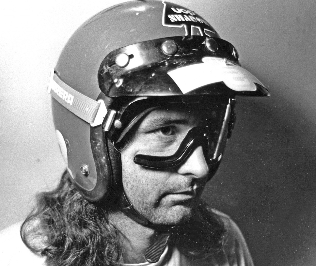 Helmet Duck Bill Vintage Visor Sunshield Motorcycle Motocross 3/4 Fits Alsport 
