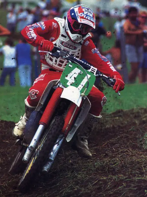 1988 Doug Dubach는 Unadilla에서 250 USGP에서 경쟁했습니다.