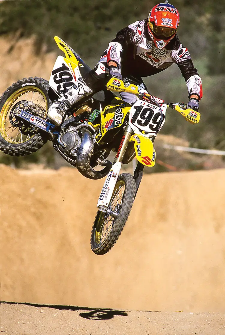 20 YEARS AGO TODAY! WE RIDE TRAVIS PASTRANA’S 2003 FACTORY SUZUKI RM250