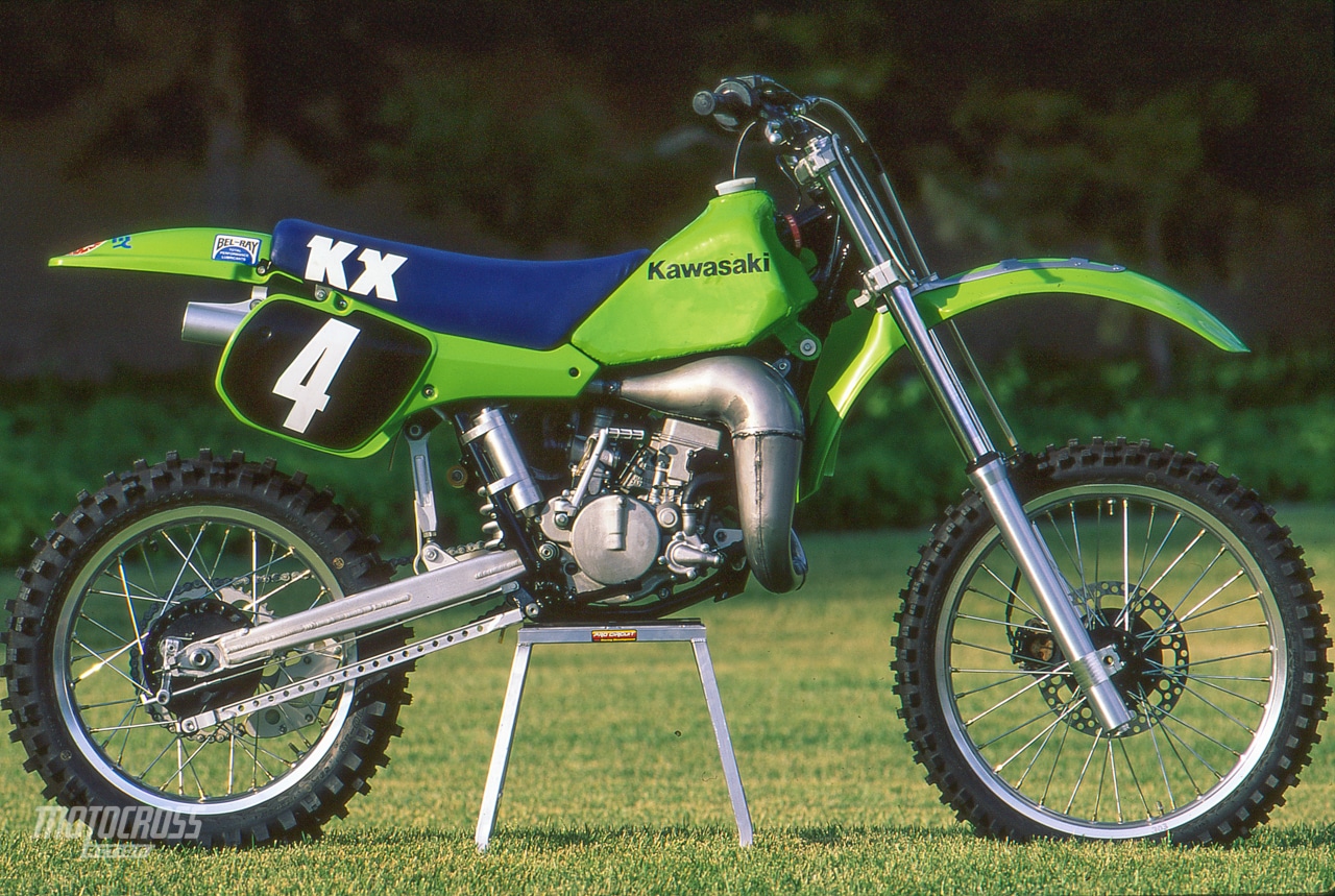 Jeff Warda w 1984 125 zdobył tytuł National Motocross Kawasaki SR125