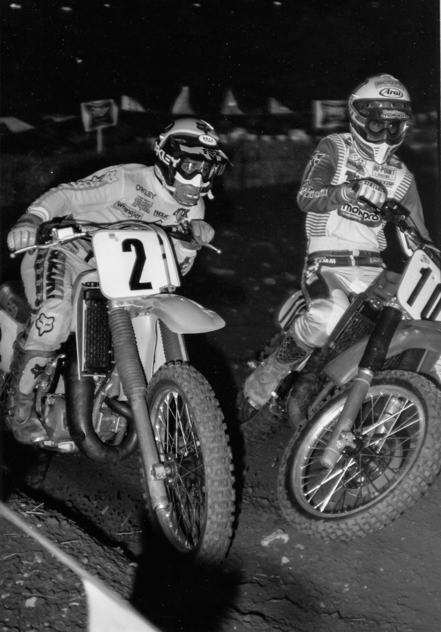 Mark Barnett (2) og Warren Reid (10) 1983