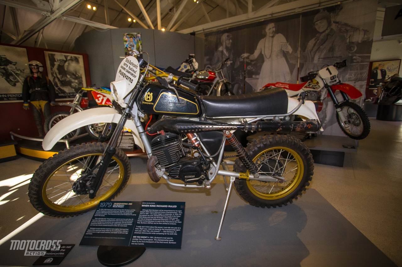 Dick Burleson 1979 Husqvarna 390 AMA Motorcycle Hall of Fame