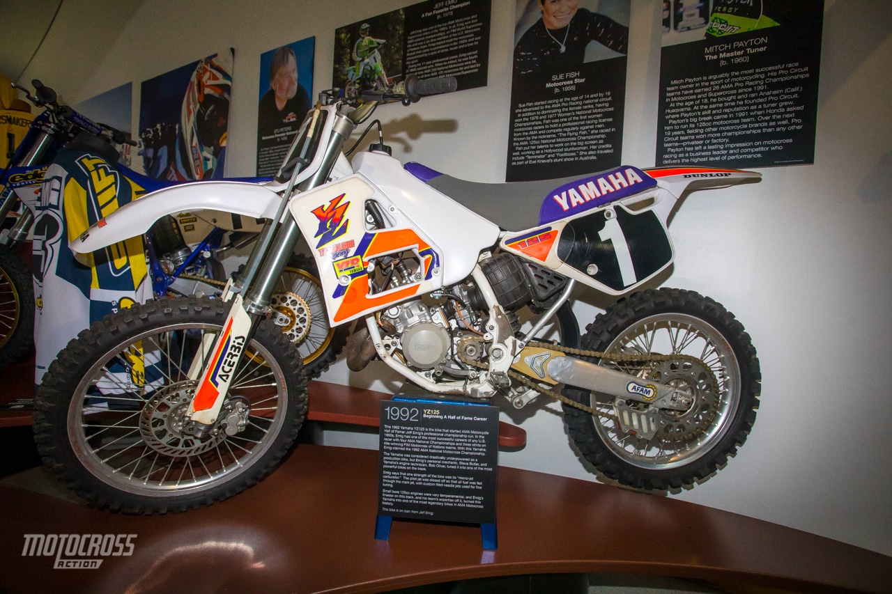 Jeff Emig 1992 YZ125 Salón de la fama de la motocicleta AMA--0851