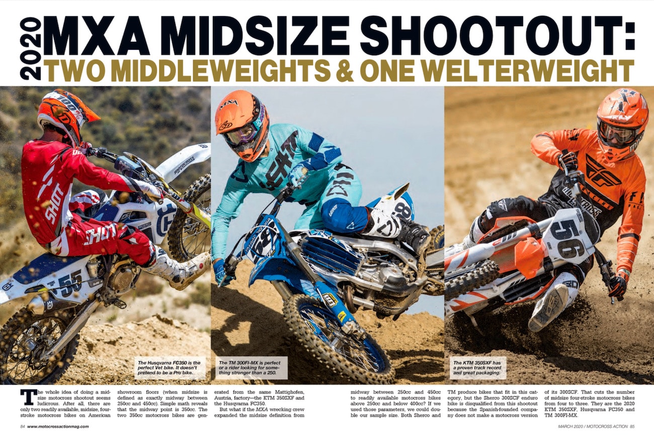 2020 MXA MIDSIZE SHOOTOUT: TWO MIDDLEWEIGHTS & ONE WELTERWEIGHT