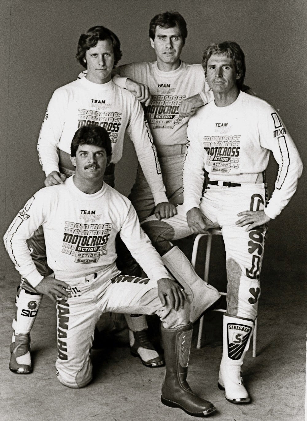 Jody (left) with Lance Moorewood, David Gerig and Gary Jones.