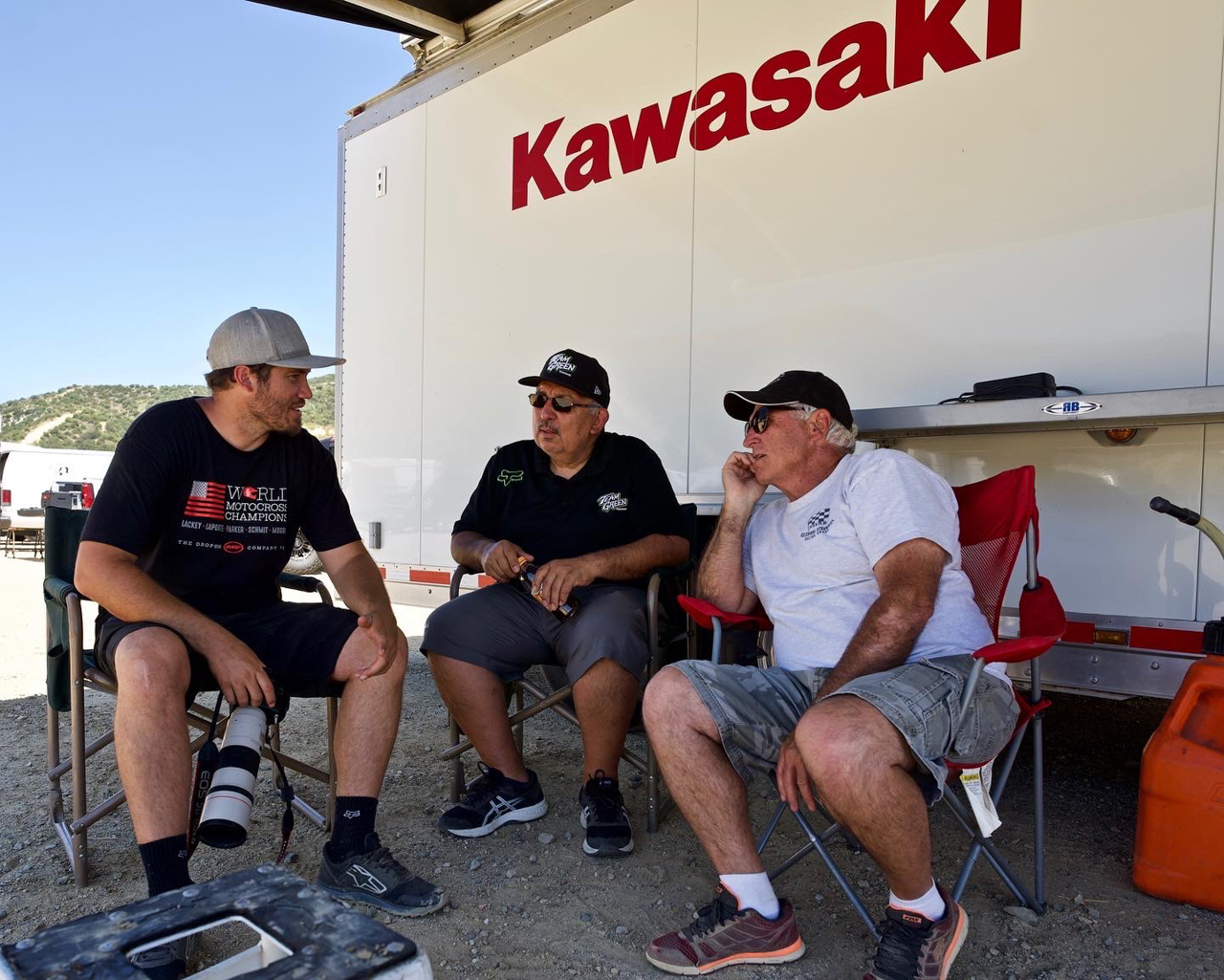 Jody Weisel Daryl Ecklund Mike Chavez Glen Helen Testing med MXA-5