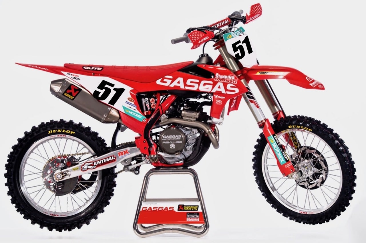 2022 GASGAS MC 450F Troy Lee Designs