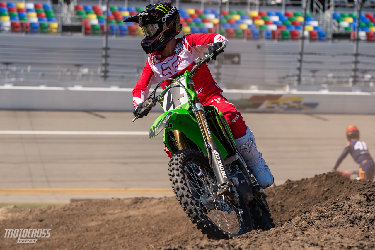 RICKY CARMICHAEL HOT LAP AROUND DAYTONA SUPERCROSS Motocross Action