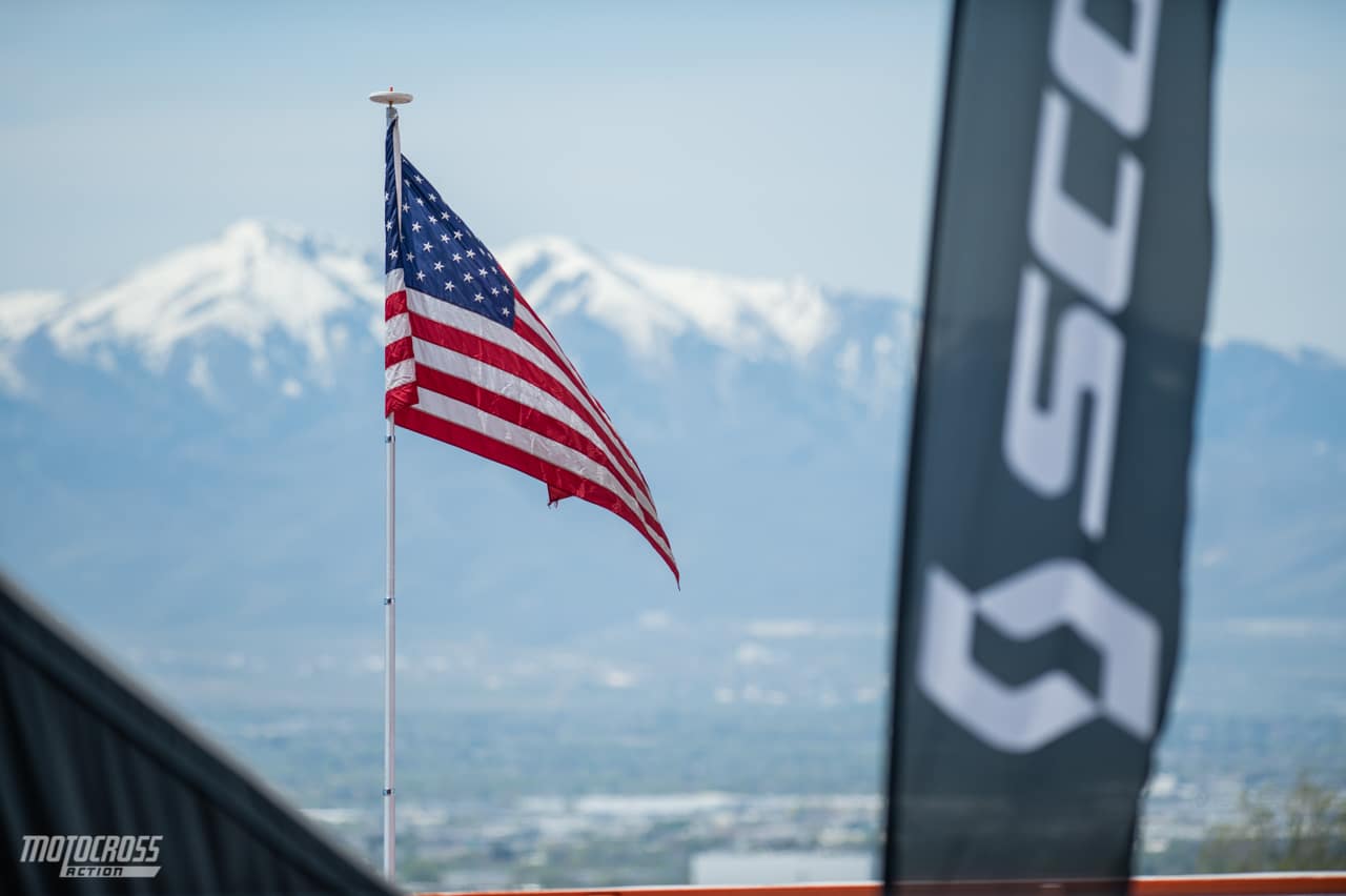 Amerikanische Flagge 2021 Salt Lake City Supercross 2-3560