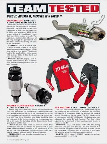 PROBADO POR EL EQUIPO MXA: FLY RACING EVOLUTION DST GEAR - Motocross Action  Magazine