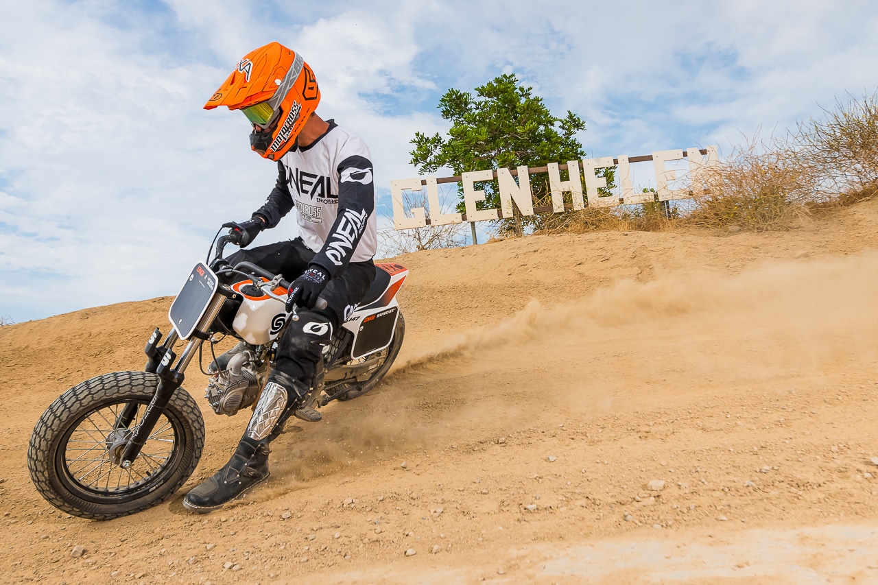 WE RIDE THE SUNDAY MOTORS S147 FLAT TRACK PIT BIKE Motocross Action Magazine