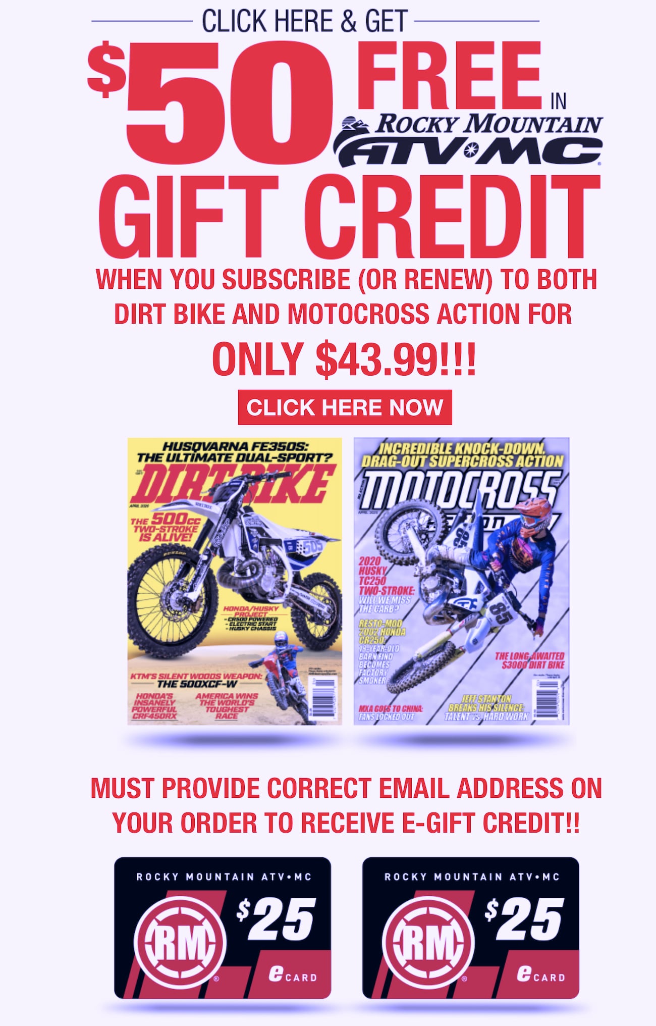 Rocky mountain motocross discount parts