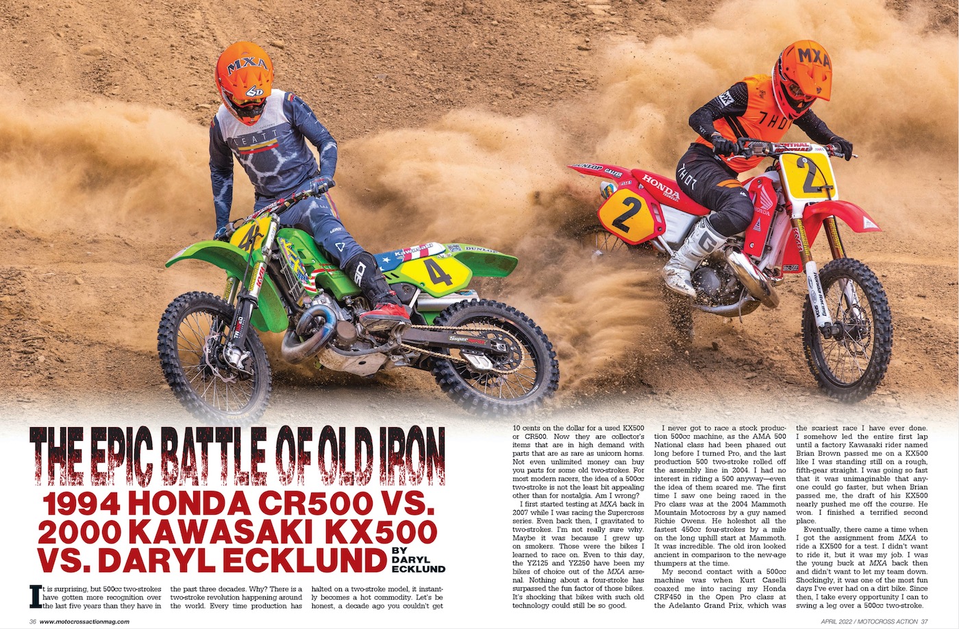 MXA RACE TEST: GRAND PRIX RACING NO YAMAHA YZ450FX & HONDA