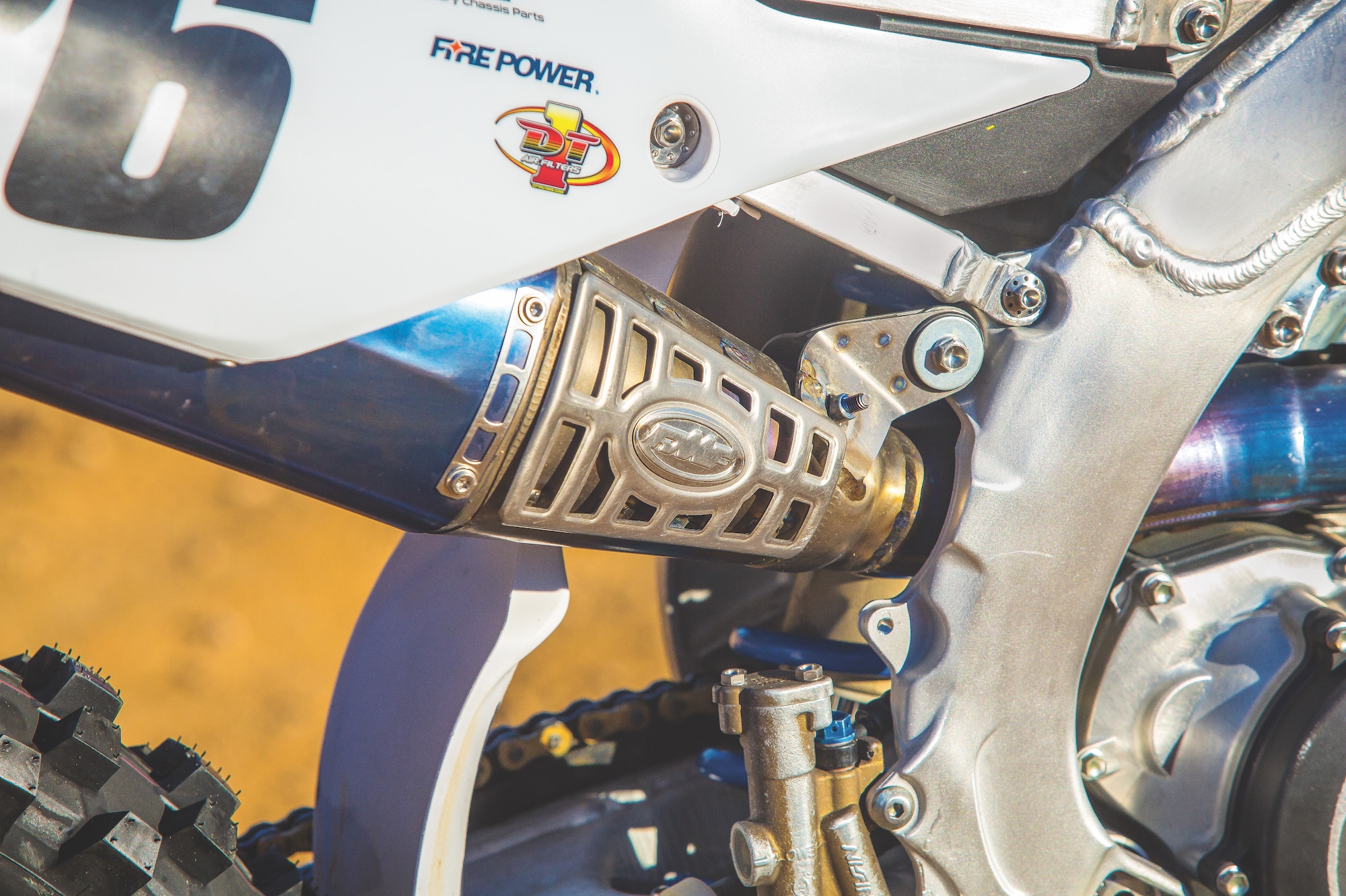 Alex Martin ClubMX Yamaha YZ450F FMF Schalldämpferschild