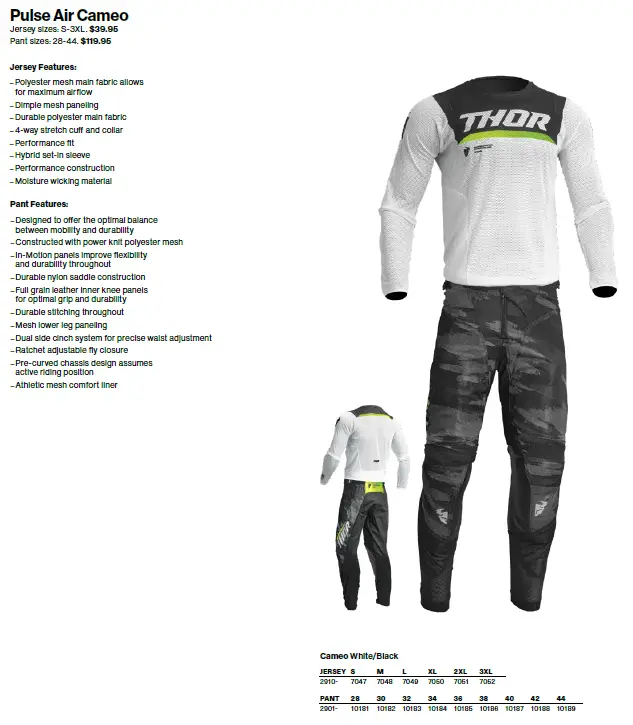 Thor Pulse AIR Cameo Pants 2023 — Privateer Mx Supply