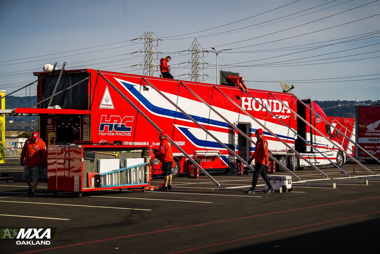 HRC Honda semi truck rig 2023 Oakland Supercross-3156