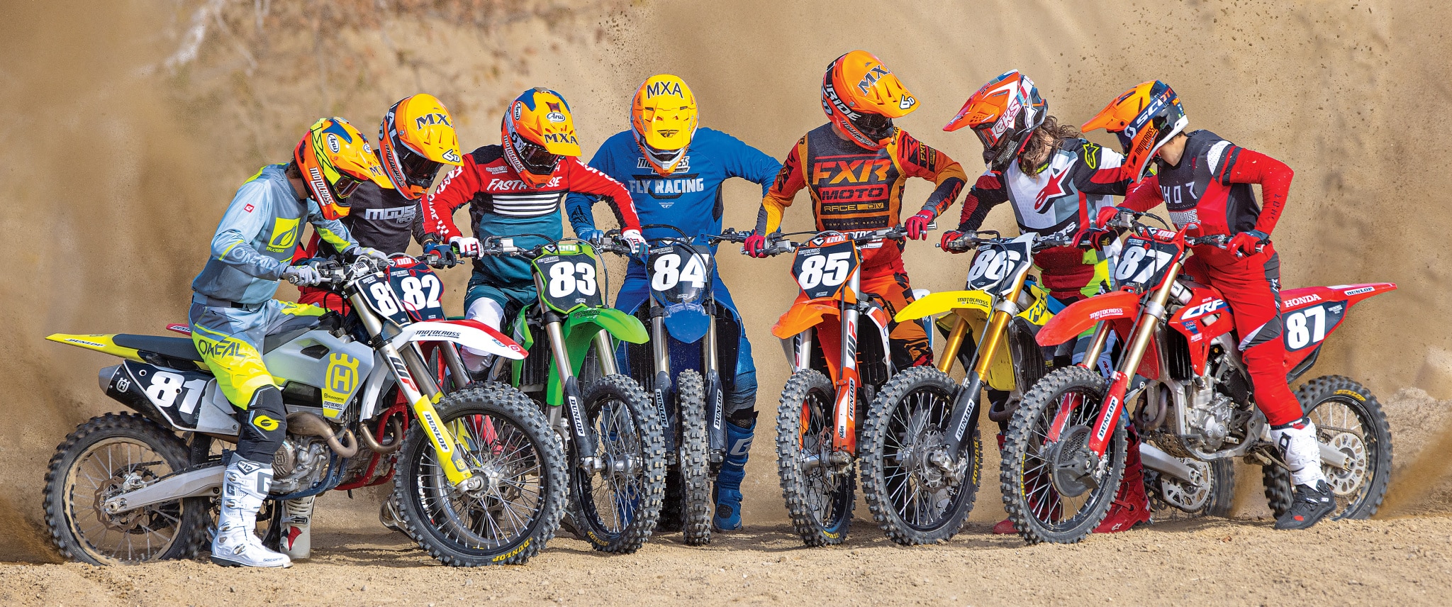 THE 2021 MXA 250 FOUR-STROKE SHOOTOUT: TODAS AS SETE BICICLETAS EM UM TESTE  - Motocross Action Magazine