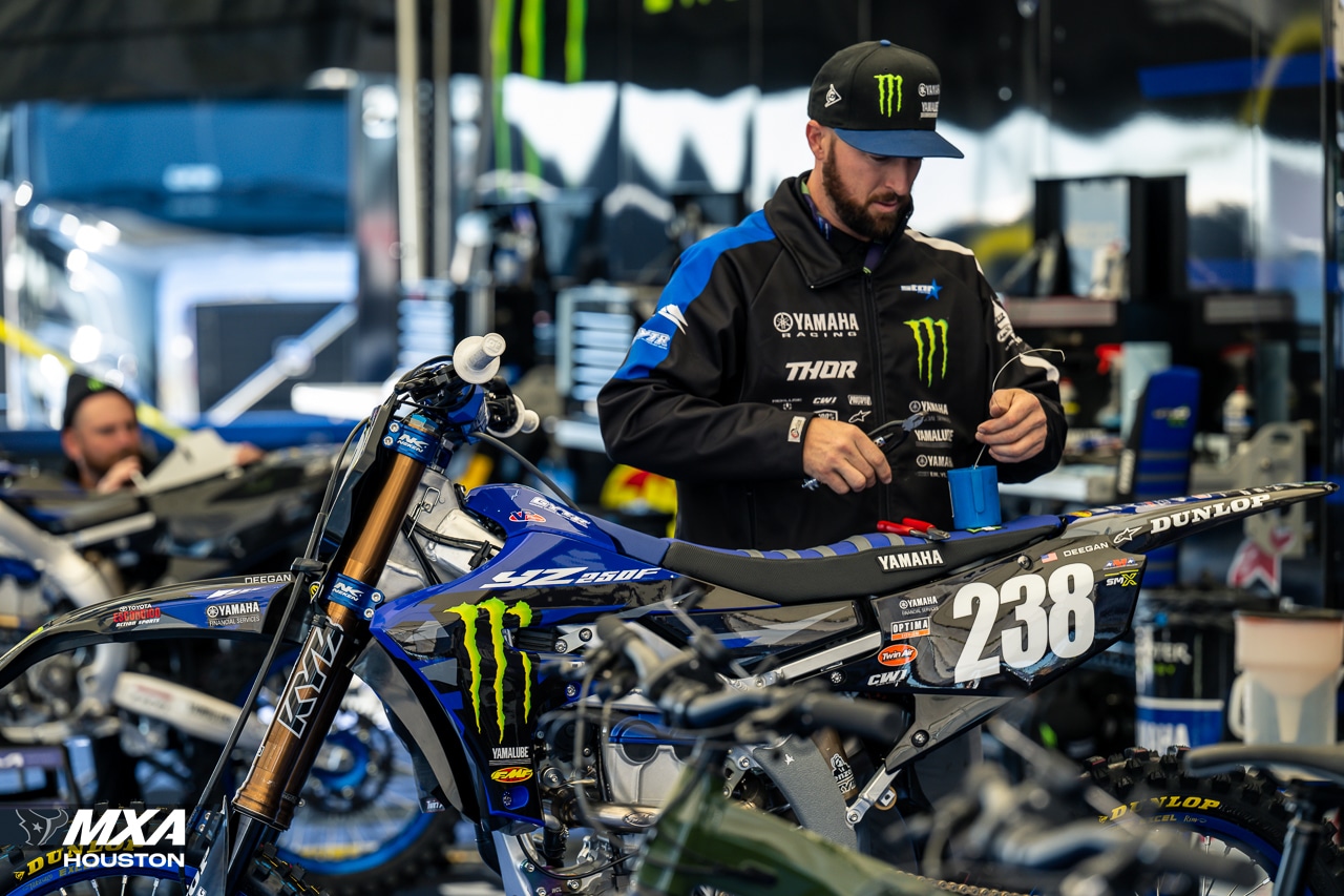 INSIDE HAIDEN DEEGAN S STAR RACING YAMAHA YZ250F   Houston 2023 Supercross Haiden Deegan 