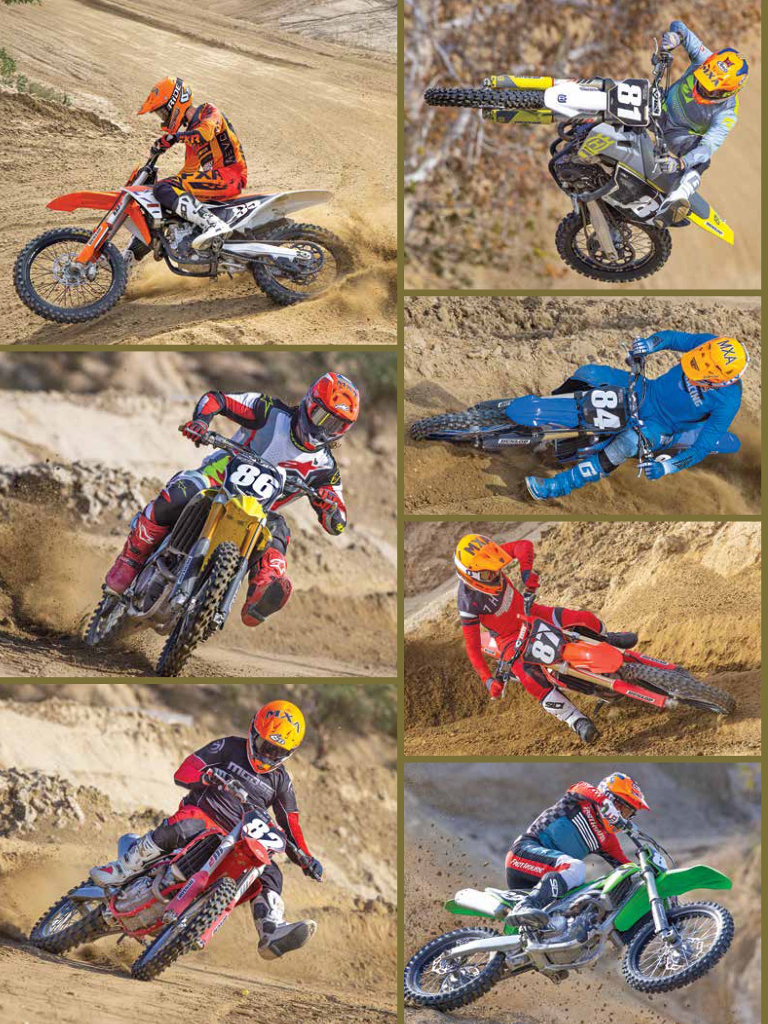 THE 2021 MXA 250 FOUR-STROKE SHOOTOUT: TODAS AS SETE BICICLETAS EM UM TESTE  - Motocross Action Magazine