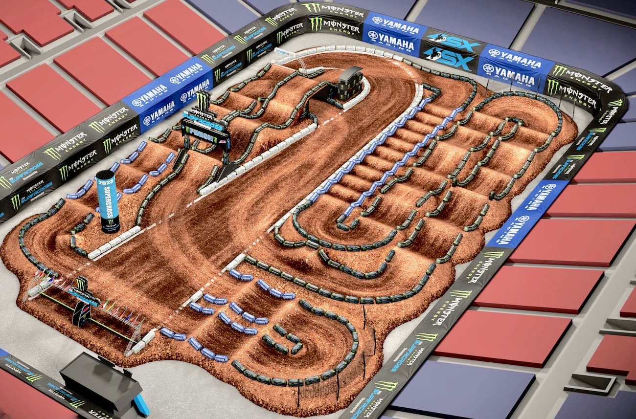 2023 Salt Lake City Supercross track map