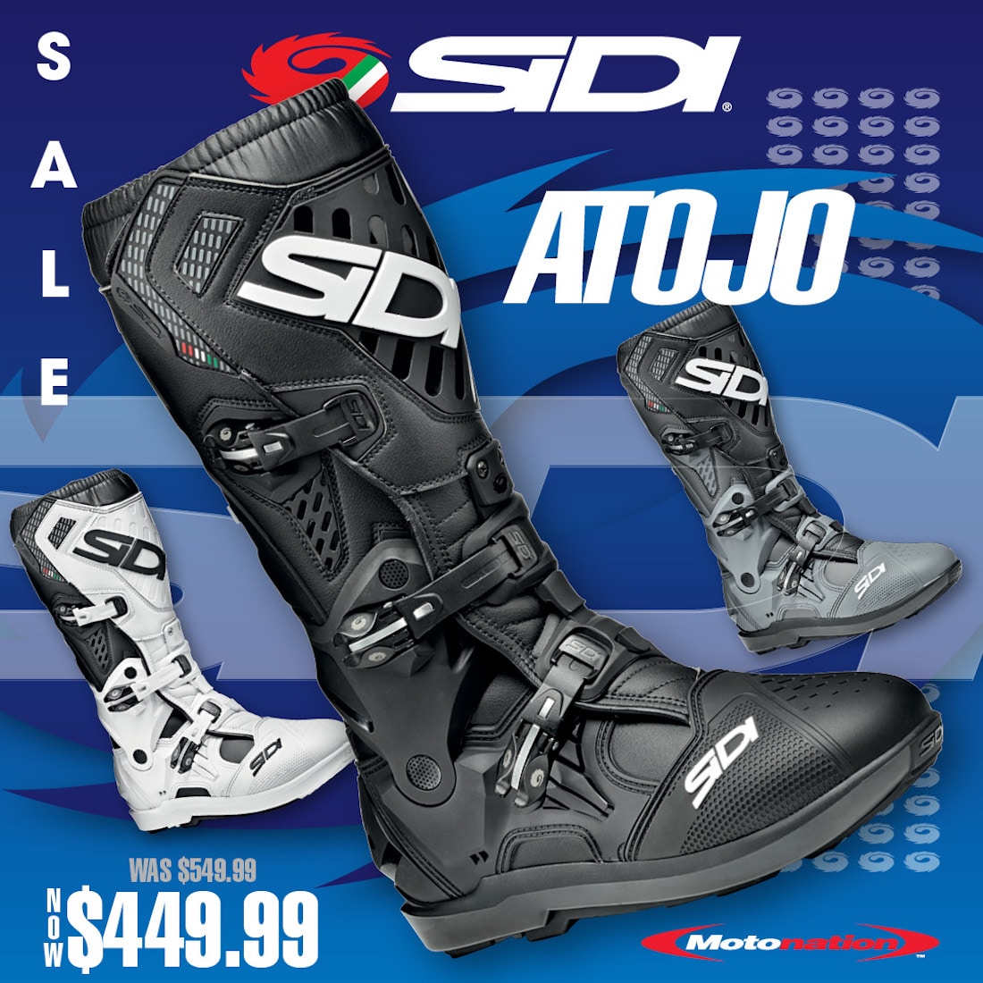  SEDICI Ultimo Botas Moto Piel - 9, Azul : Automotriz