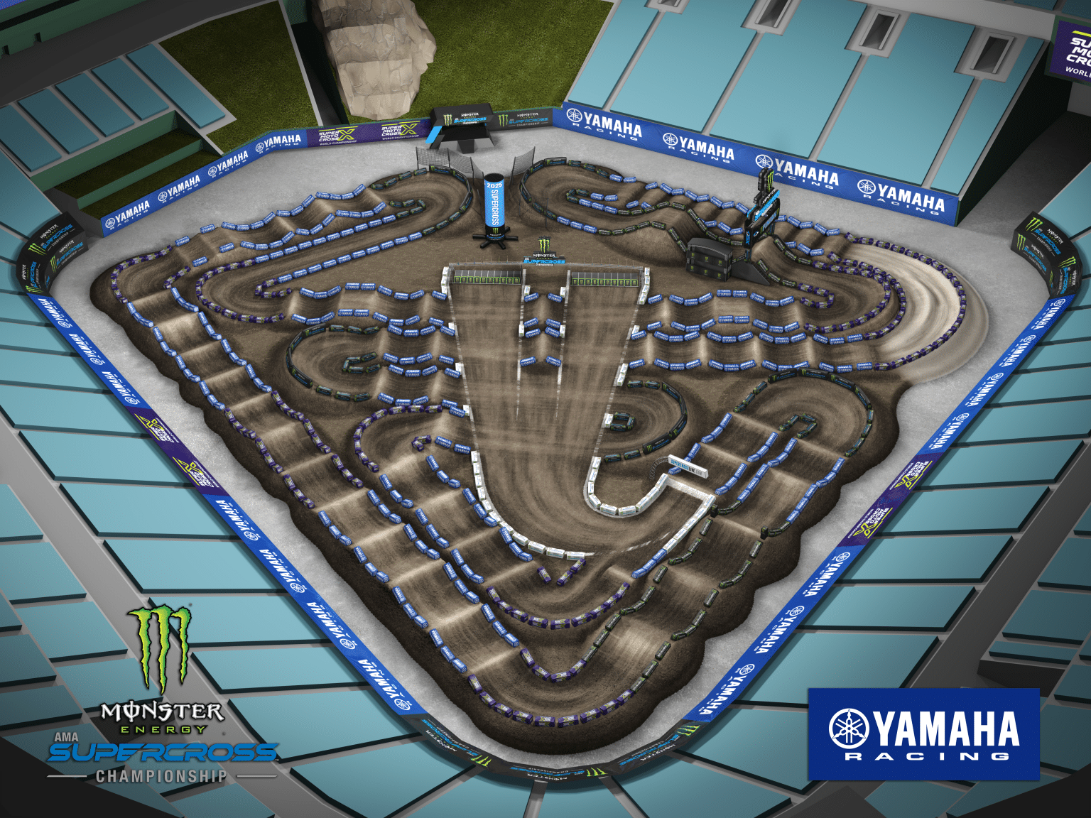 2025 MONSTER ENERGY SUPERCROSS TRACK MAPS REVEALED