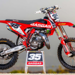 Dane Pappas Loretta Lynn winning GasGas MC85 two-stroke