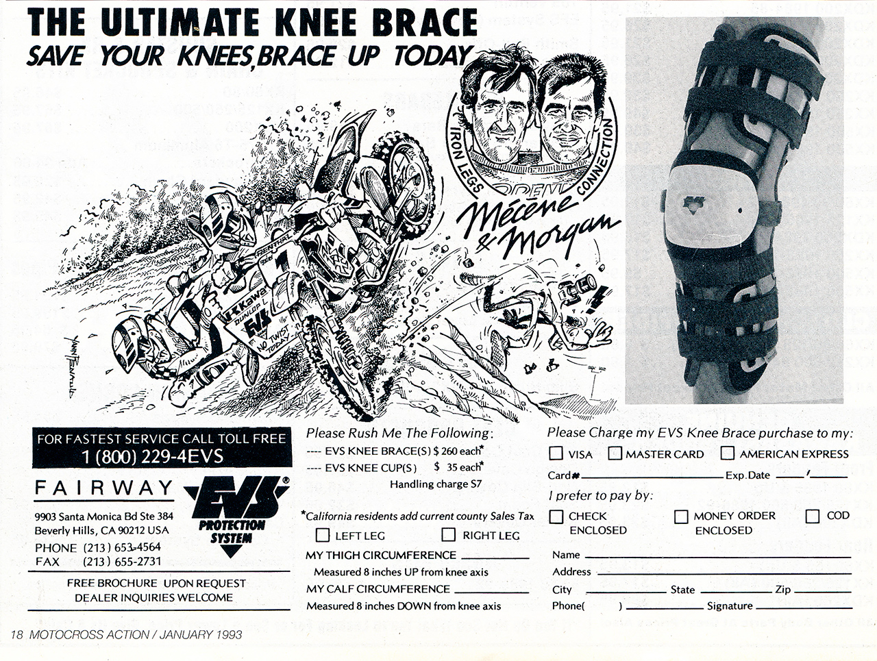 Knee brace classic ad 1993