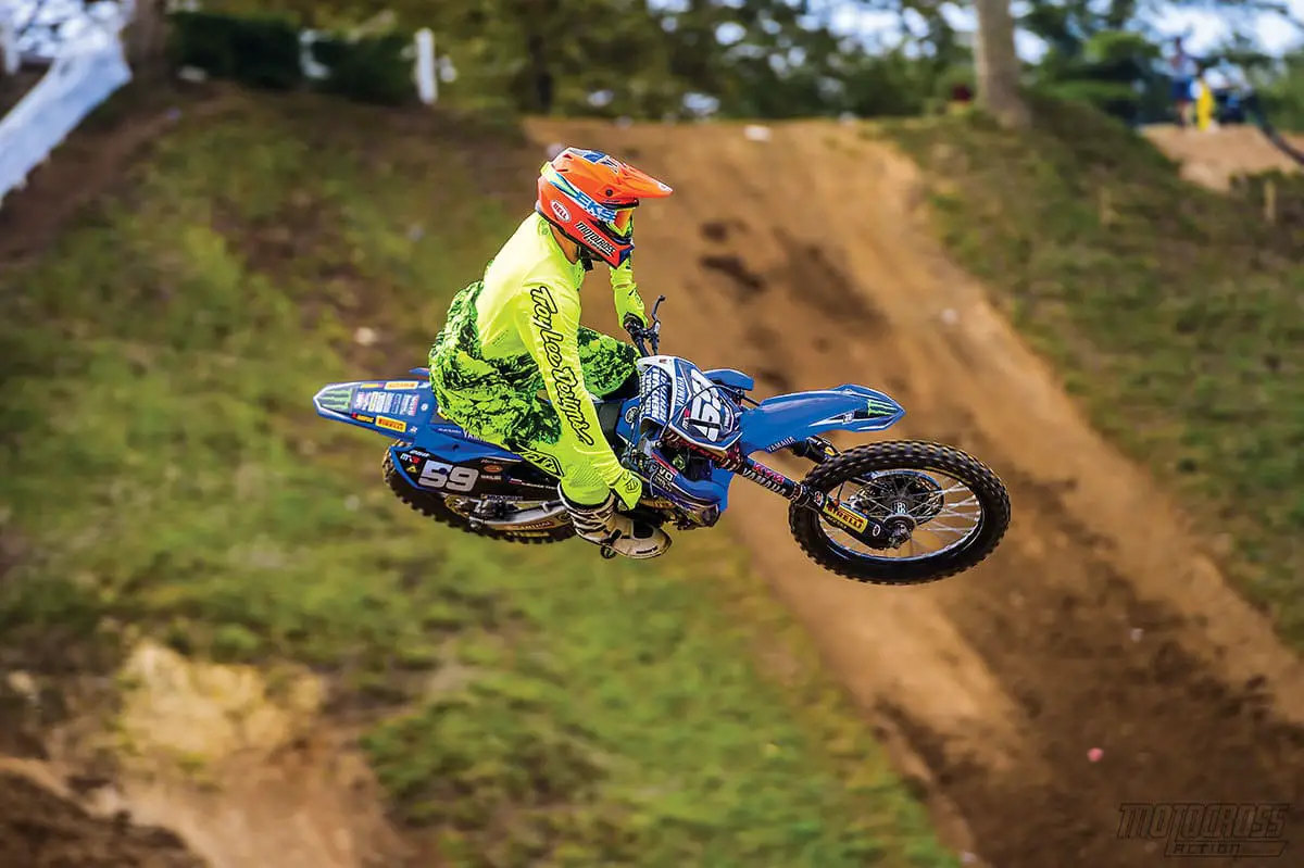 Aleksandr Tonkov’s YZ250F ergonomics fit his small stature. As a result, most MXA test riders felt like giants while spinning laps. 