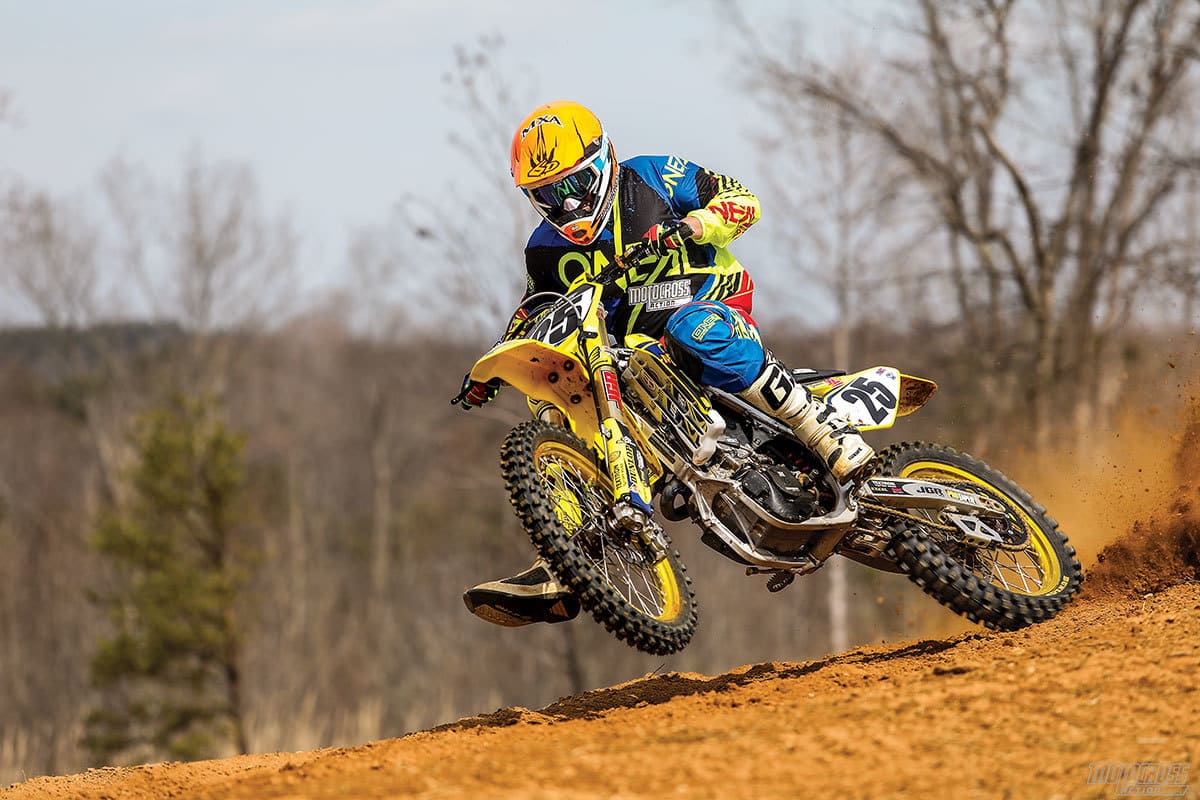 Test rider Dennis Stapleton’s first response to riding JGR’s bike was, “This is the best overall RM-Z450 package I have ridden.” 