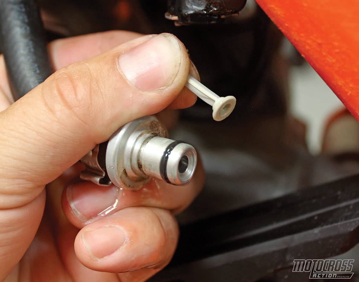 KTMs come with inline fuel filters. They need to be back-flushed at regular intervals. They can cause hard starting.