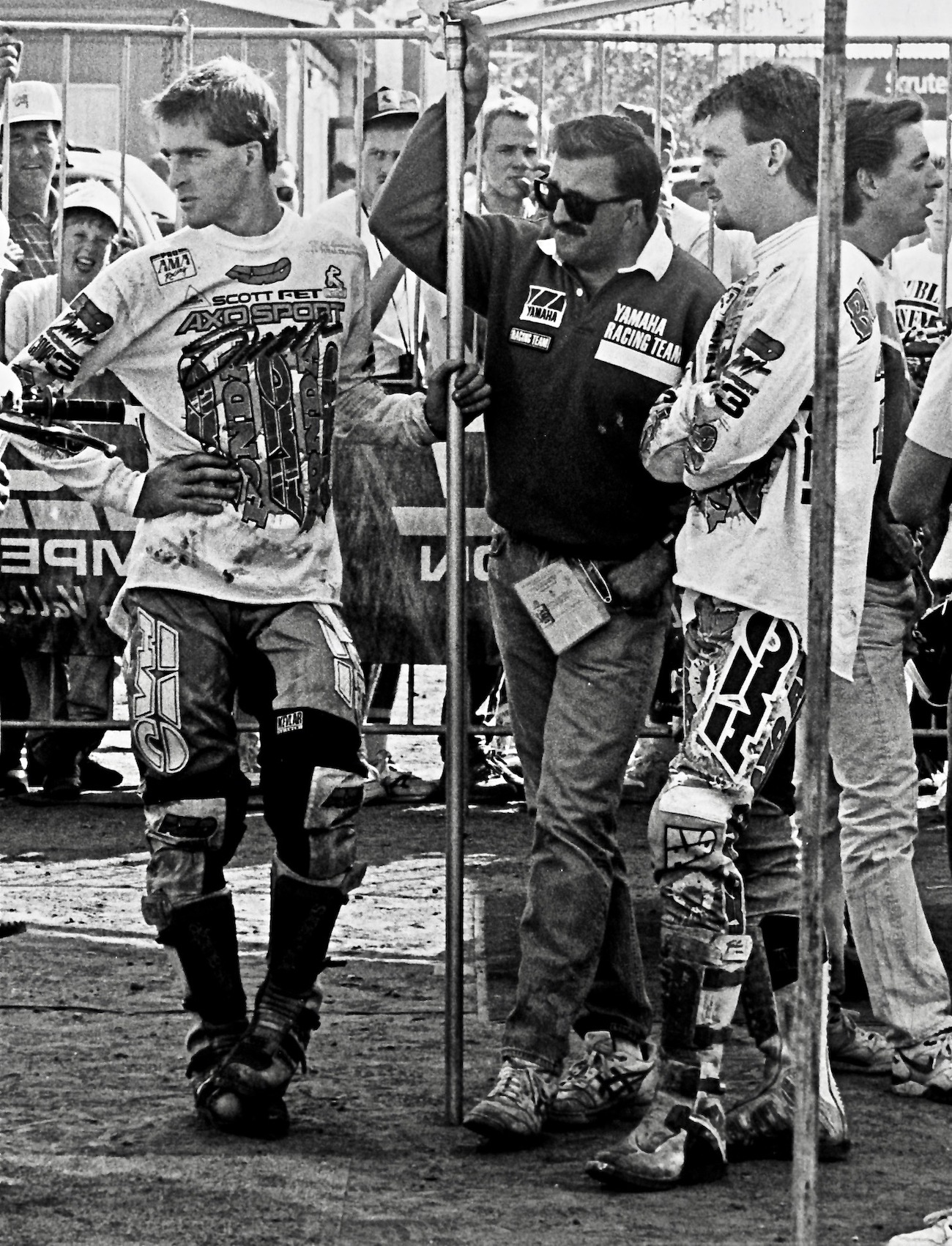 Jeff met Keith McCarty en Damon Bradshaw tijdens de Yamaha-dagen.