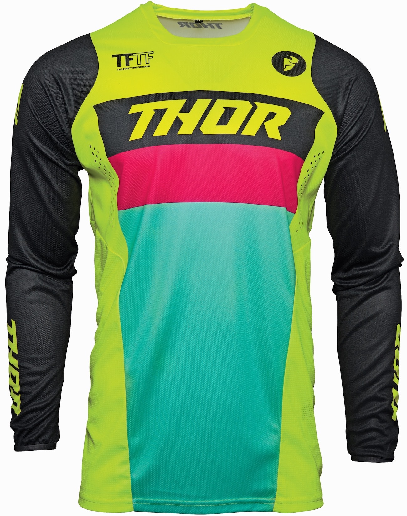 Thor Pulse Racer Black Red Blue Pants