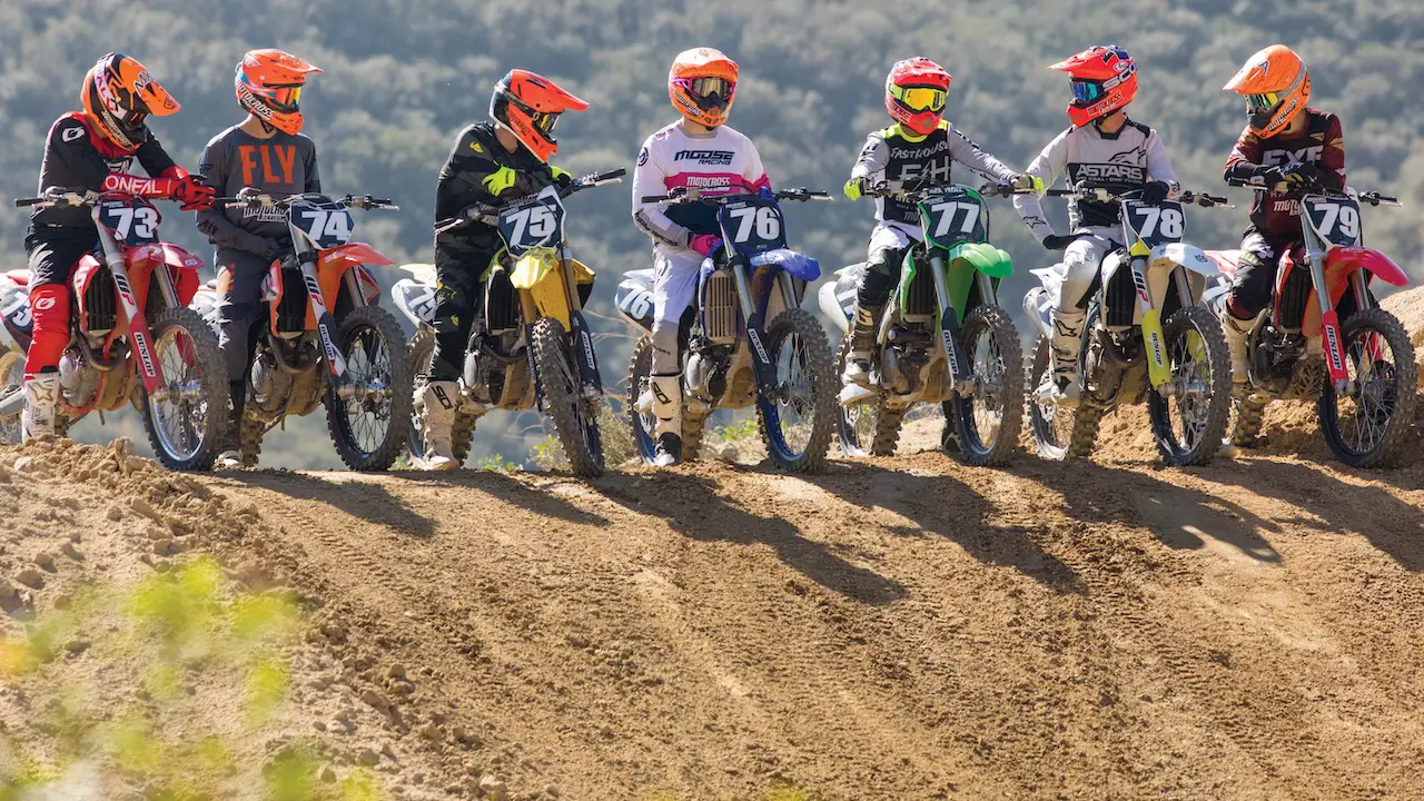 THE 2021 MXA 250 FOUR-STROKE SHOOTOUT: TODAS AS SETE BICICLETAS EM UM TESTE  - Motocross Action Magazine