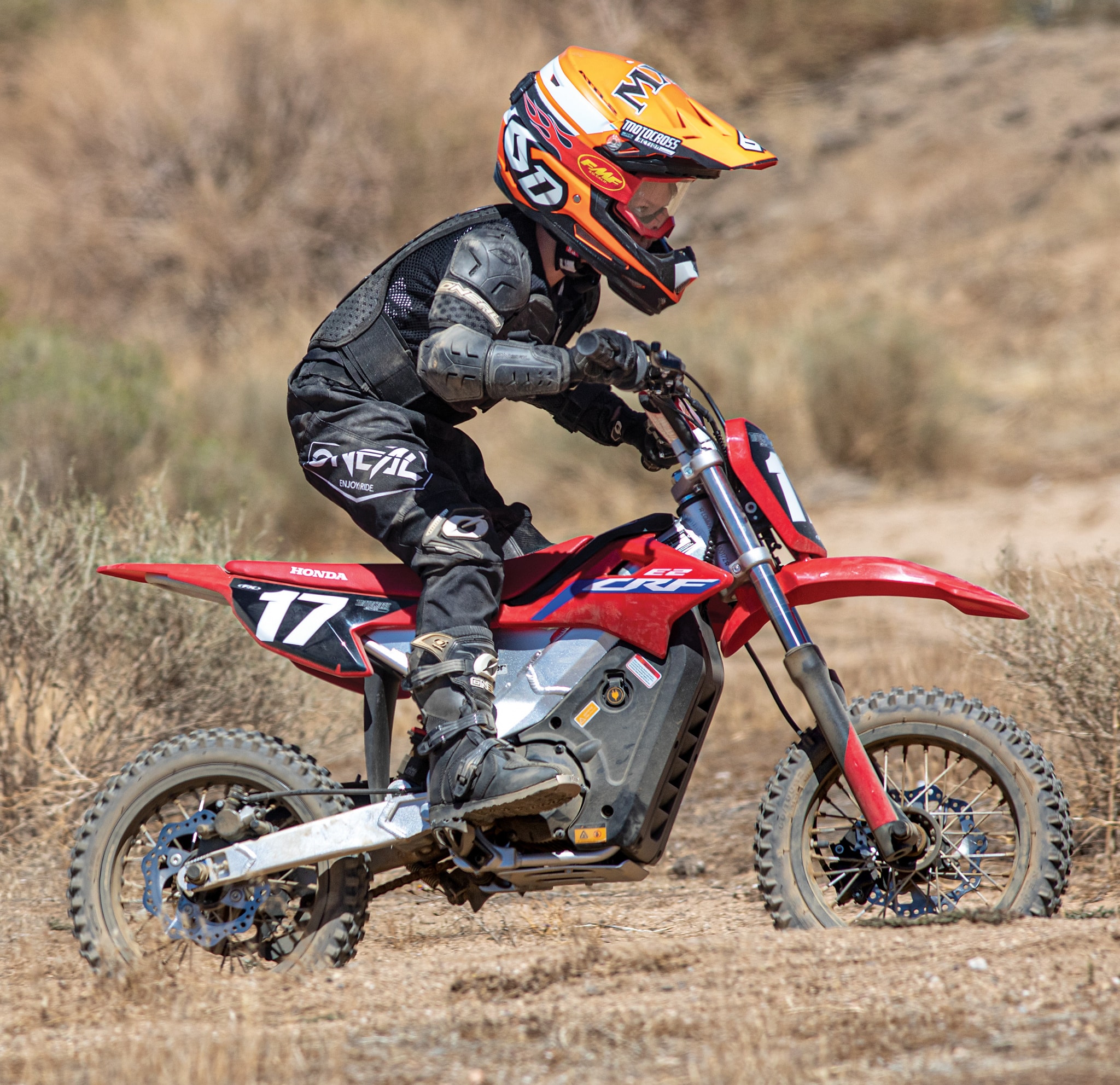 Moto De Brinquedo Motocross Trilha Suspensão Corrida Grande vermelha